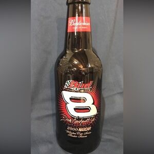Nascar 14.5" Budweiser 2000 Dale Earnhardt JR 8 Rookie Year Glass Bud Beer